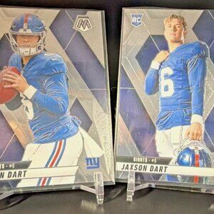 2025 Panini Mosaic - Rookie Variations Jaxson Dart #288 & #362 Silver Prizm (RC)